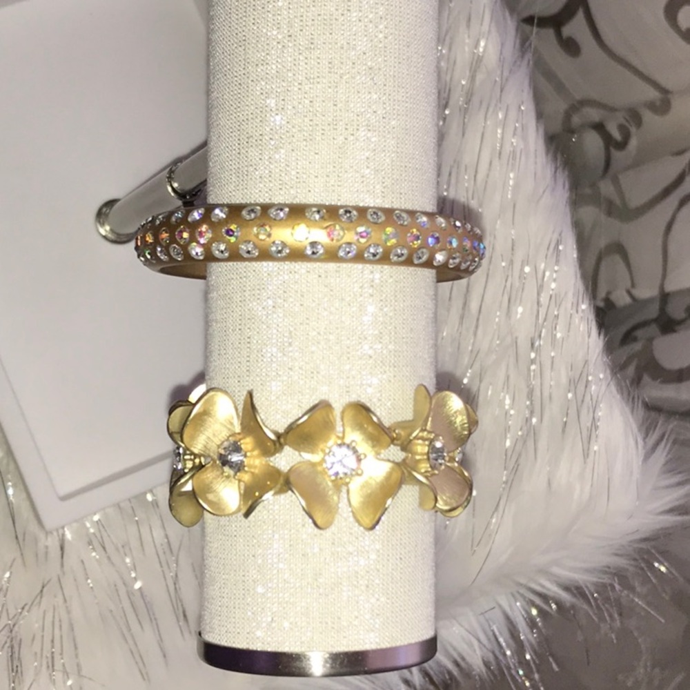 Two gold tone bracelets